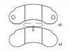 剎車(chē)片 Brake Pad Set:631 420 03 20